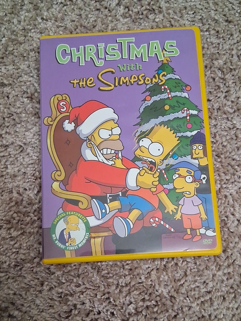 The Simpsons Christmas DVD - Purple Cover